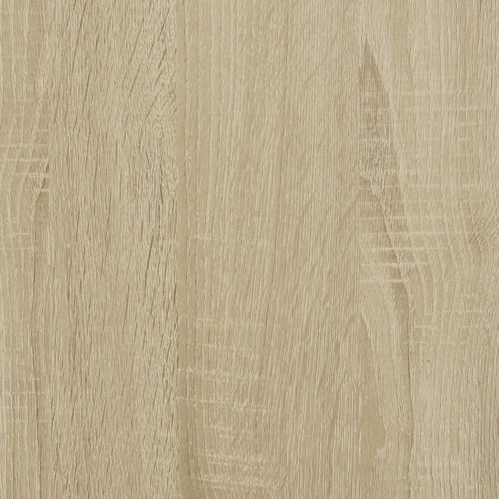badeværelsesskab m. spejl 60x16x60 cm konstrueret træ sonoma-eg