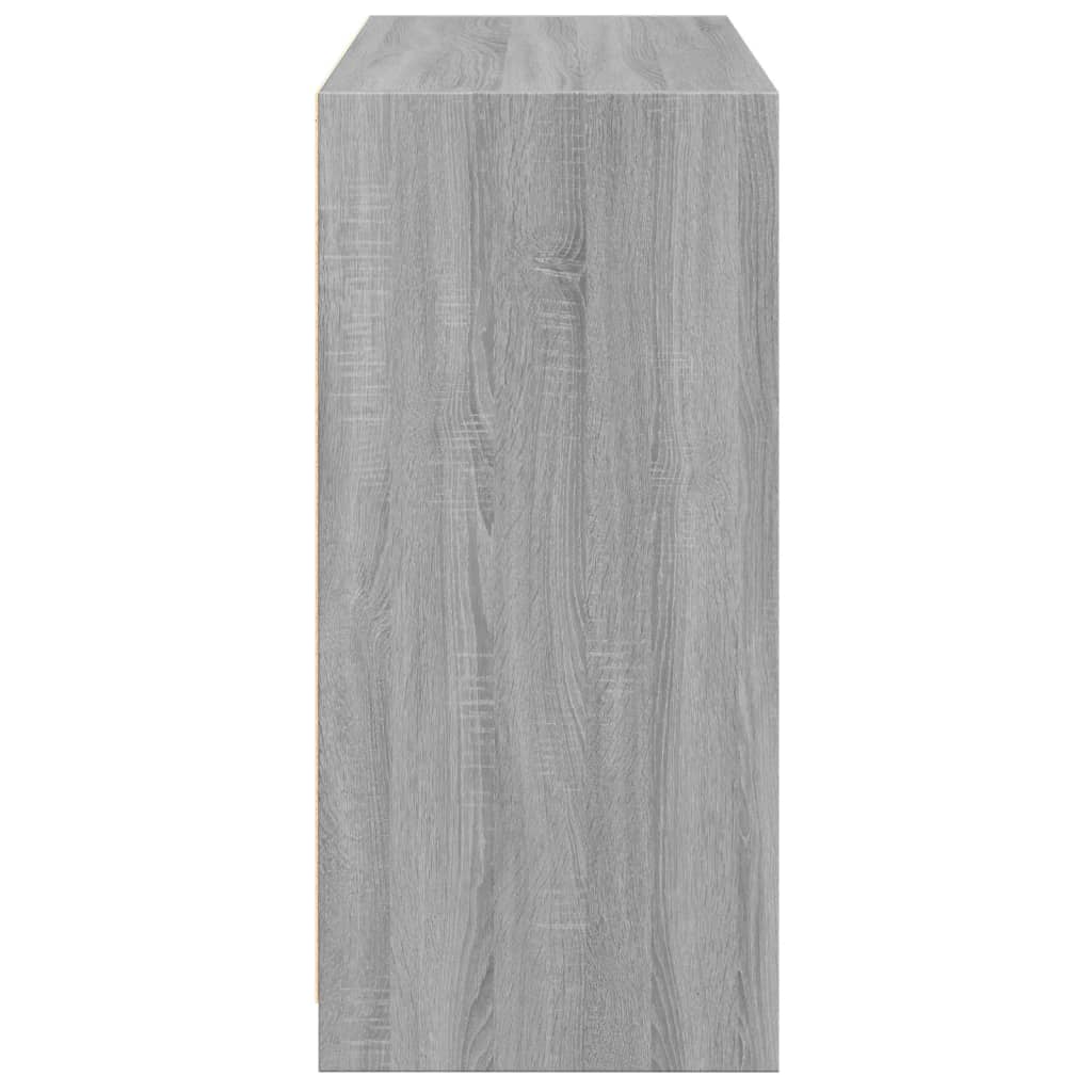 tøjreol 77x48x102 cm konstrueret træ grå sonoma-eg