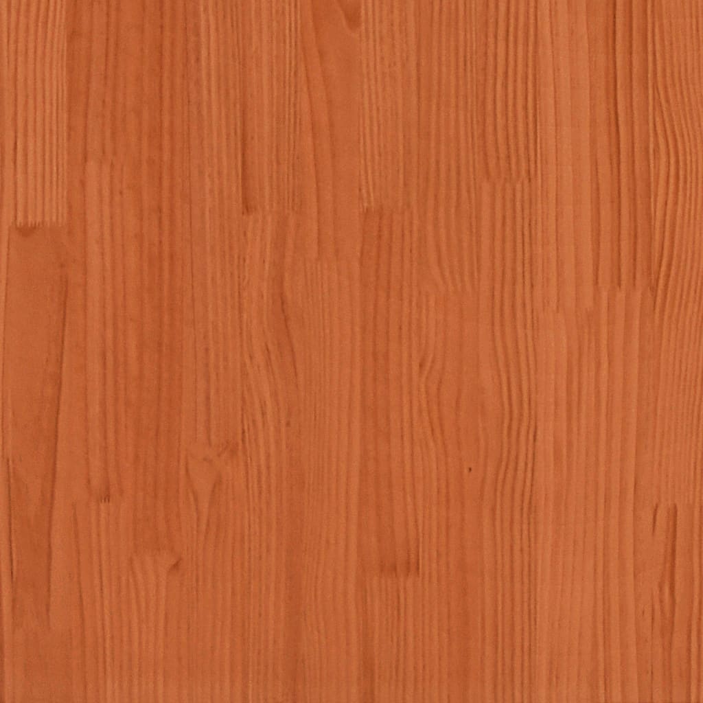 plantebord med hylder 82,5x50x109,5 cm massivt fyrretræ brun