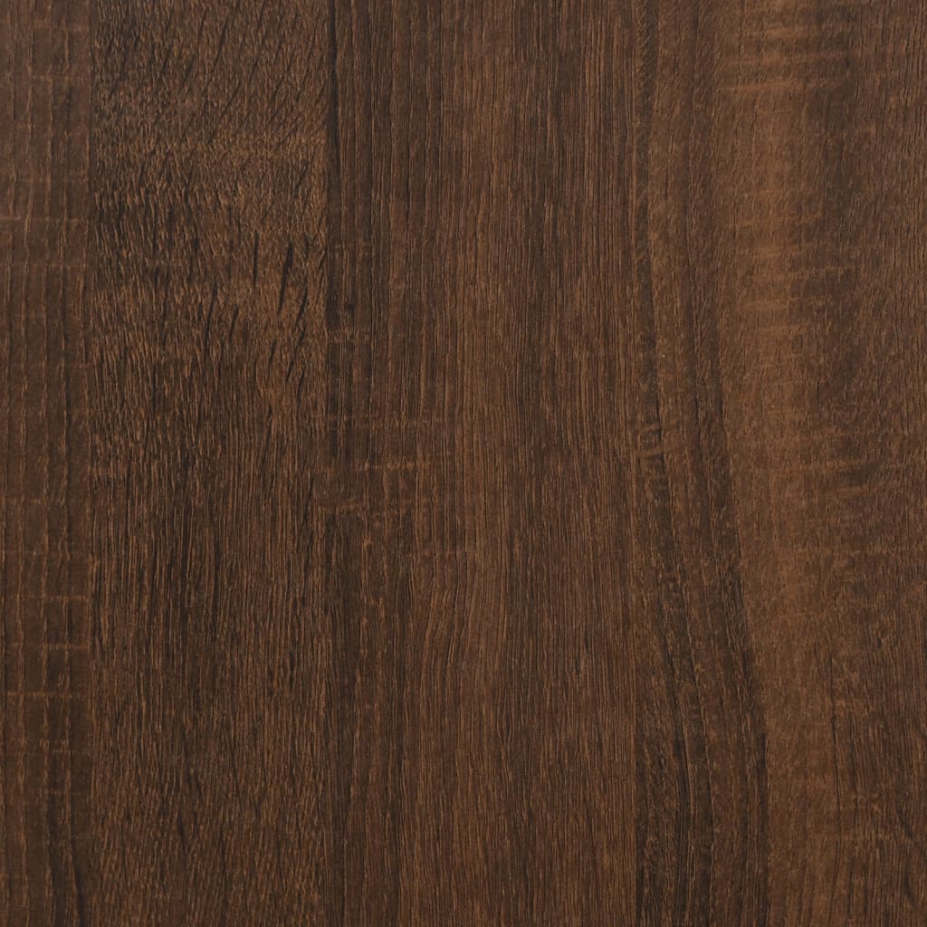 klædeskab 82,5x51,5x180 cm konstrueret træ brun egetræsfarve