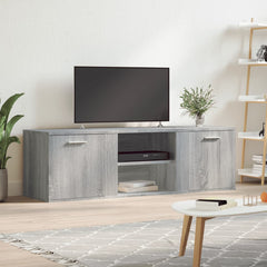 tv-bord 120x34x37 cm konstrueret træ grå sonoma-eg