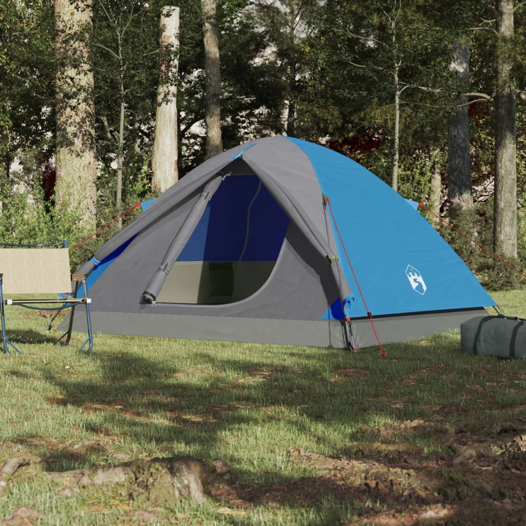 3-personers campingtelt vandtæt mørklægningsstof blå
