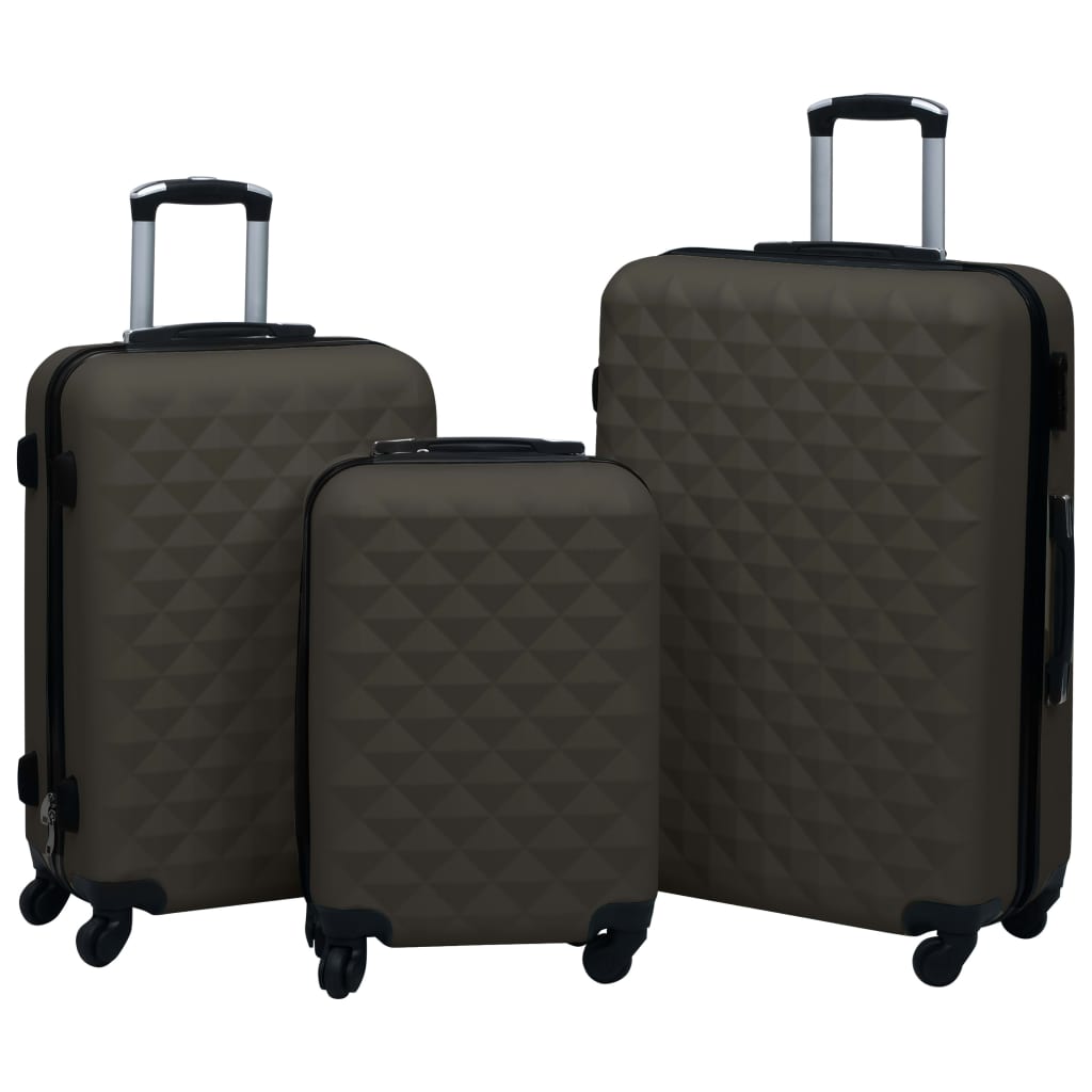 kuffertsæt i 3 dele hardcase sort ABS
