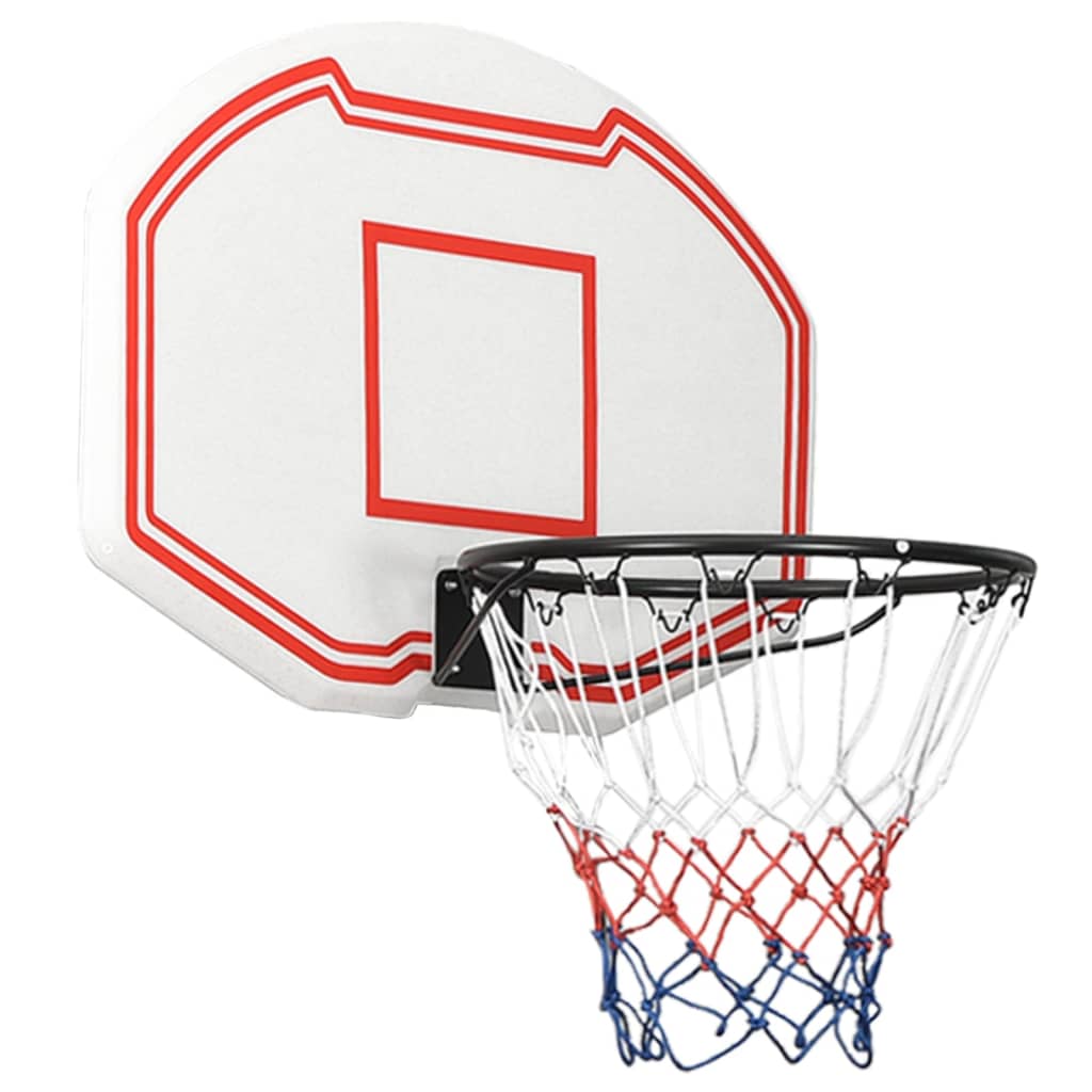 basketballkurv med plade 71x45x2 cm polyethylen sort