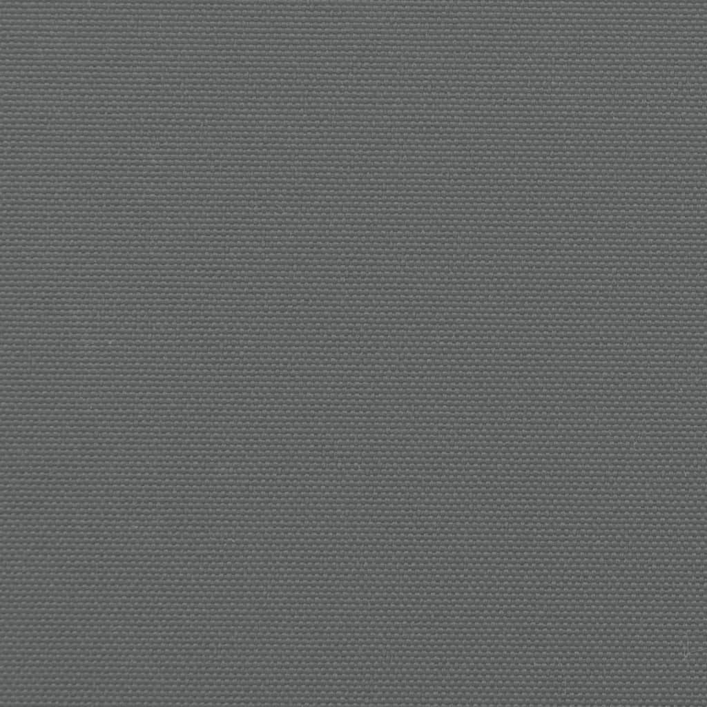 sidemarkise 220x500 cm sammenrullelig antracitgrå