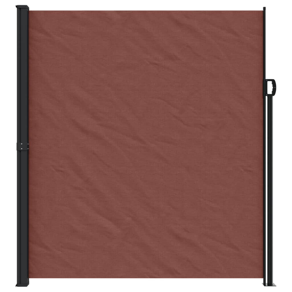 sidemarkise 220x500 cm sammenrullelig brun