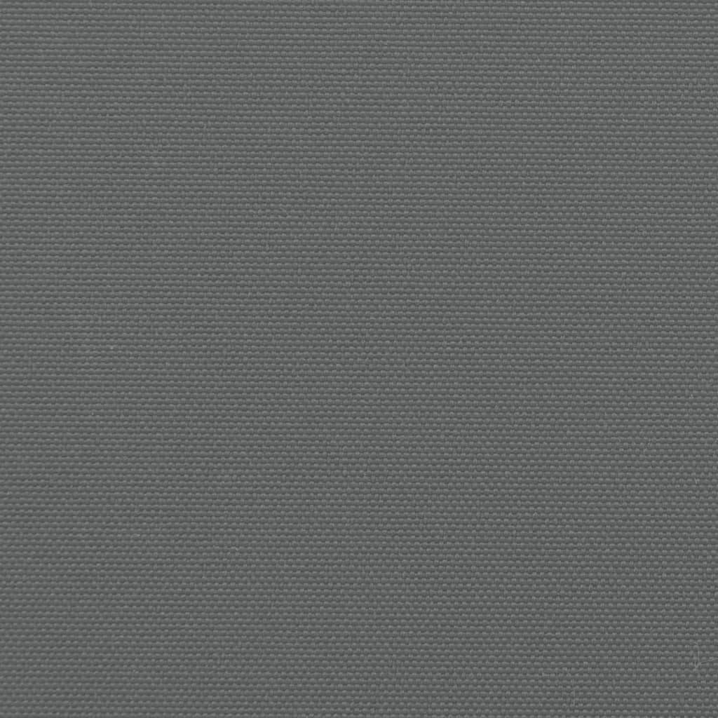 sidemarkise 180x500 cm sammenrullelig antracitgrå