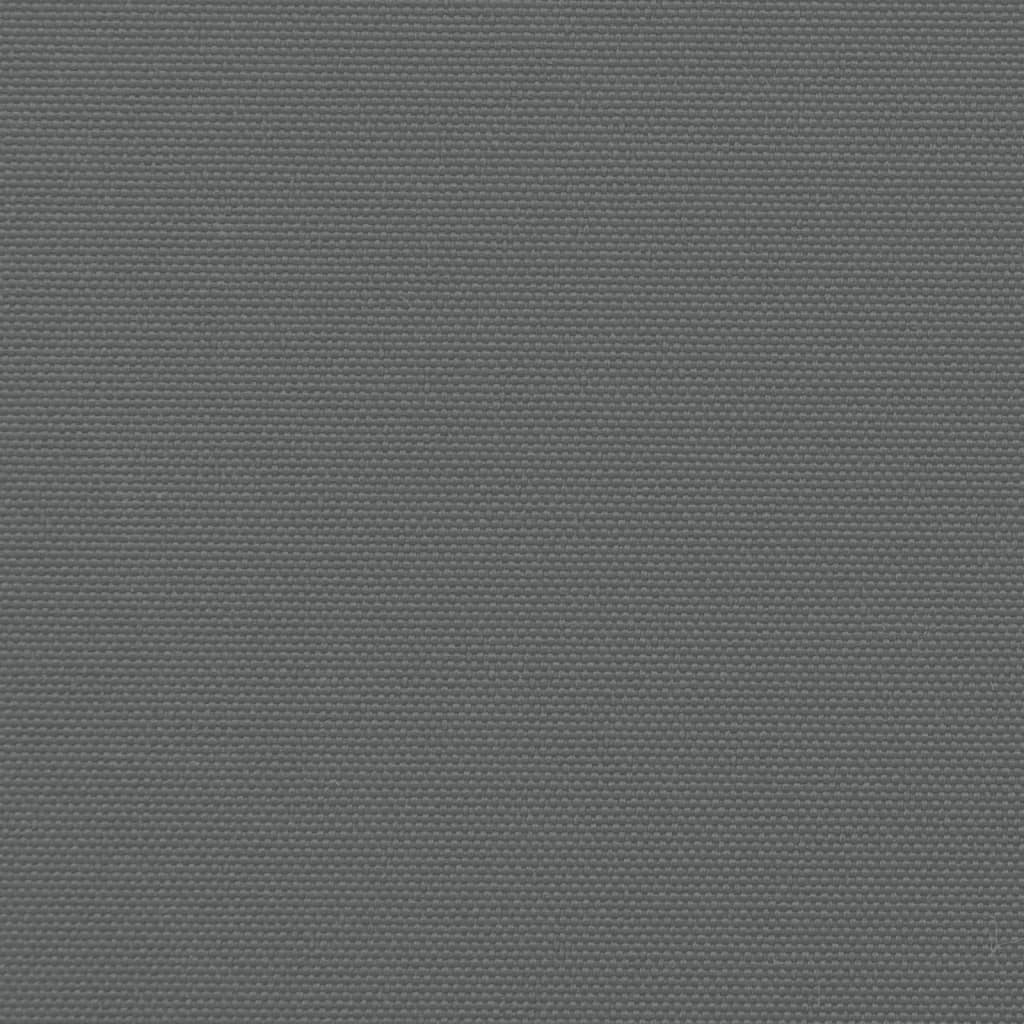 sidemarkise 120x500 cm sammenrullelig antracitgrå