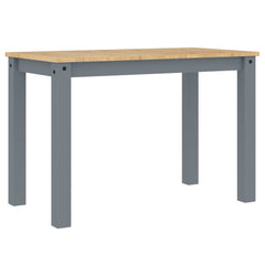 spisebord Panama 117x60x75 cm massivt fyrretræ grå