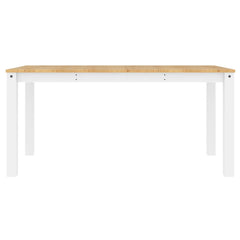 spisebord Panama 160x80x75 cm massivt fyrretræ grå