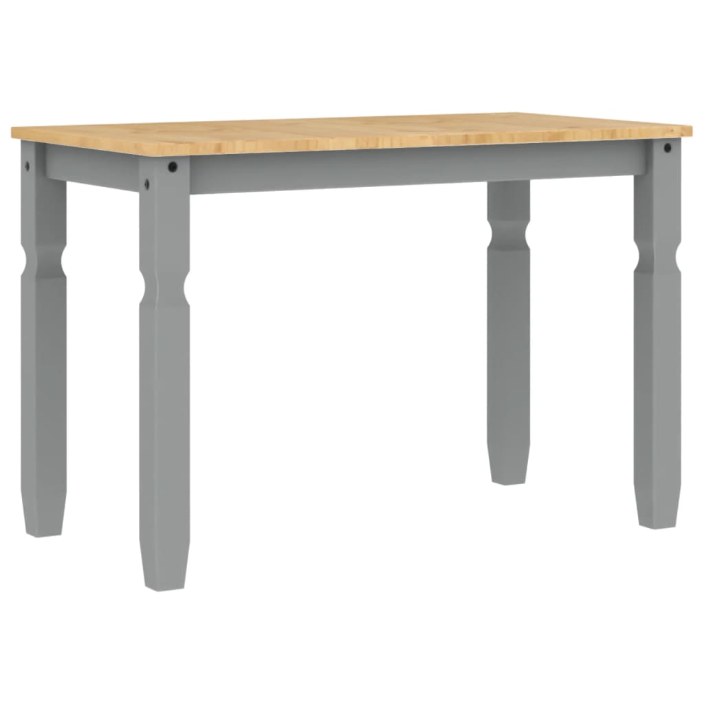 spisebord Corona 112x60x75 cm massivt fyrretræ grå