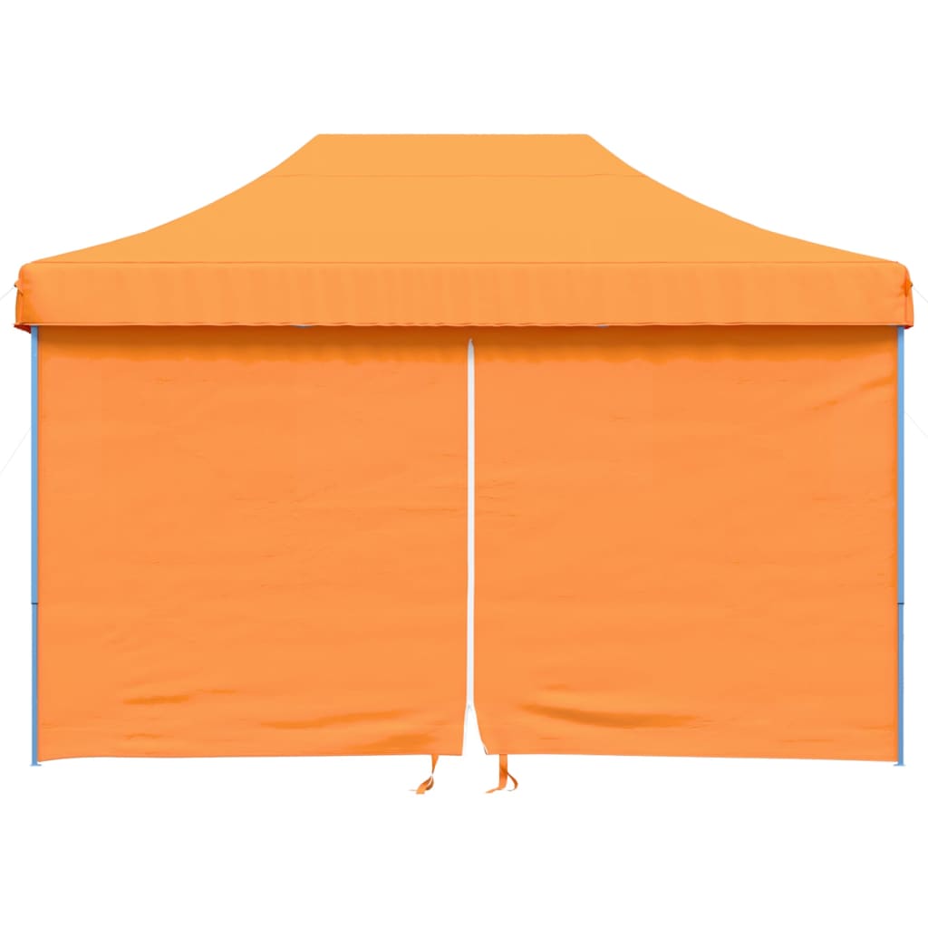 foldbart pop-up festtelt med 4 sidevægge orange