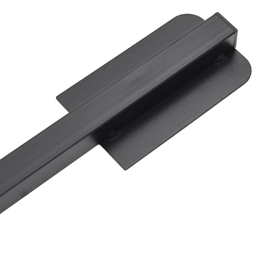 foldbar parasolholder til Ø38/48 mm stang stål blank sort