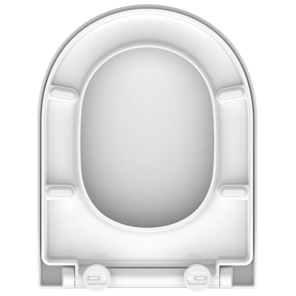 SCHÜTTE toiletsæde WHITE D-facon duroplast
