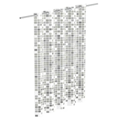 EISL badeforhæng 200x180x0,2 cm mosaik grå