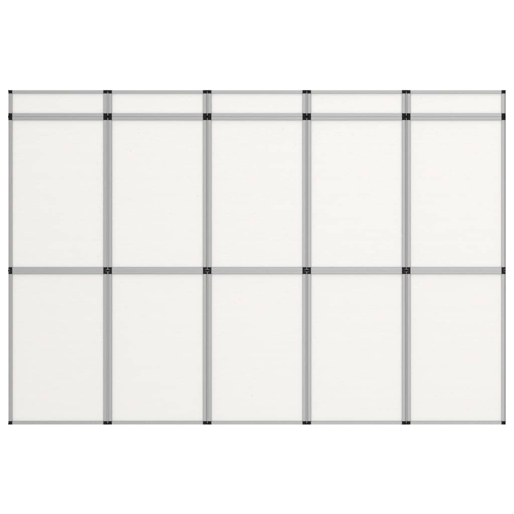 12-panels udstillingsvæg foldbar 242x200 cm hvid