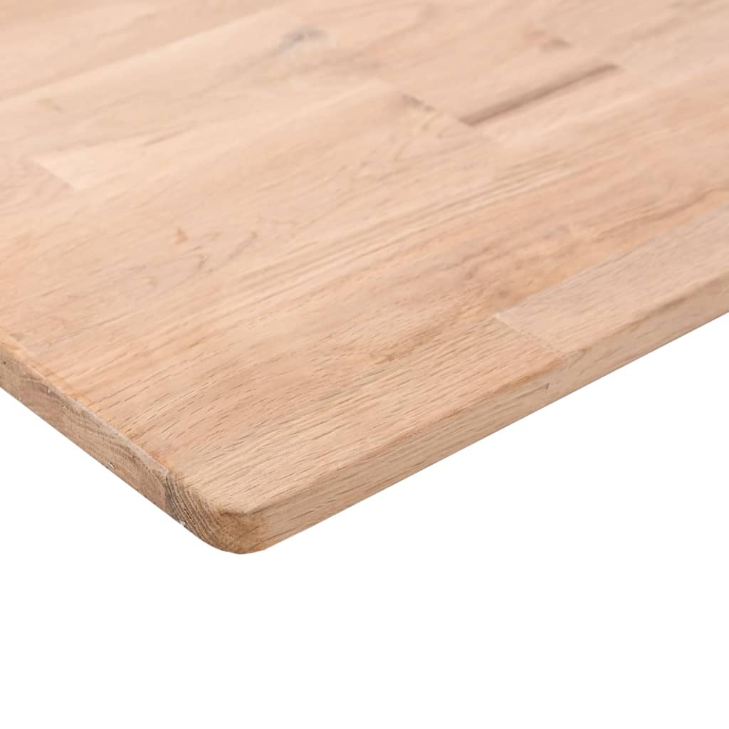firkantet bordplade 60x60x1,5 cm ubehandlet massivt egetræ