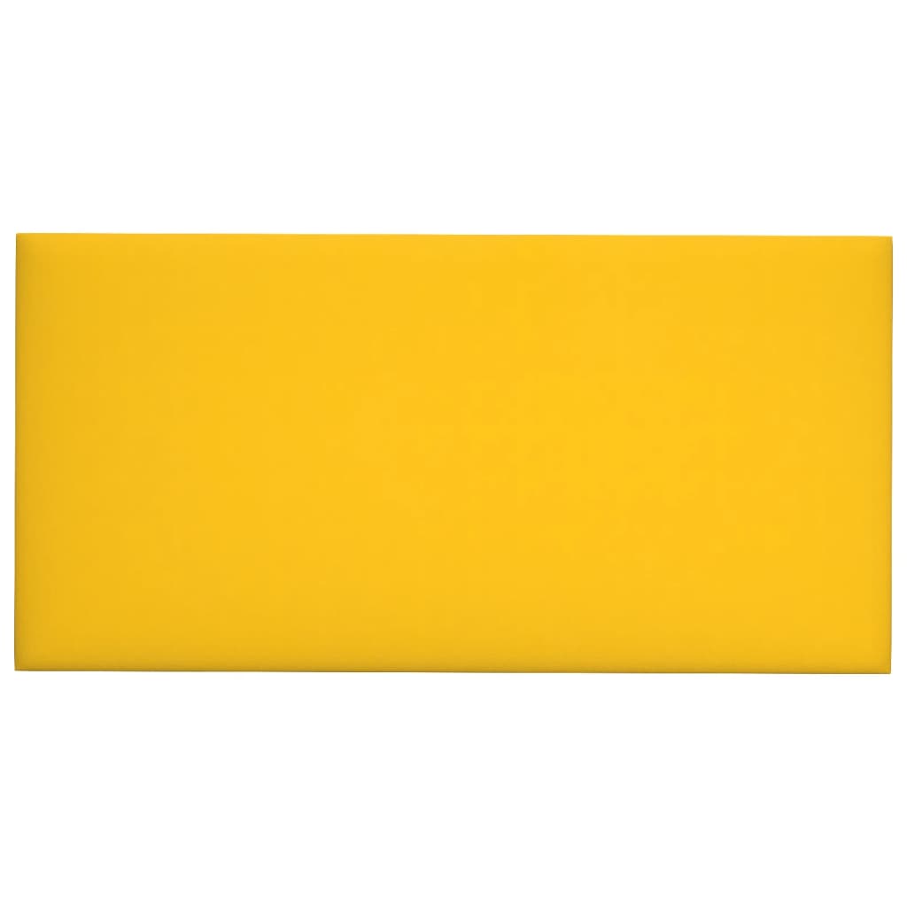 vægpaneler 12 stk. 60x30 cm 2,16 m² fløjl gul
