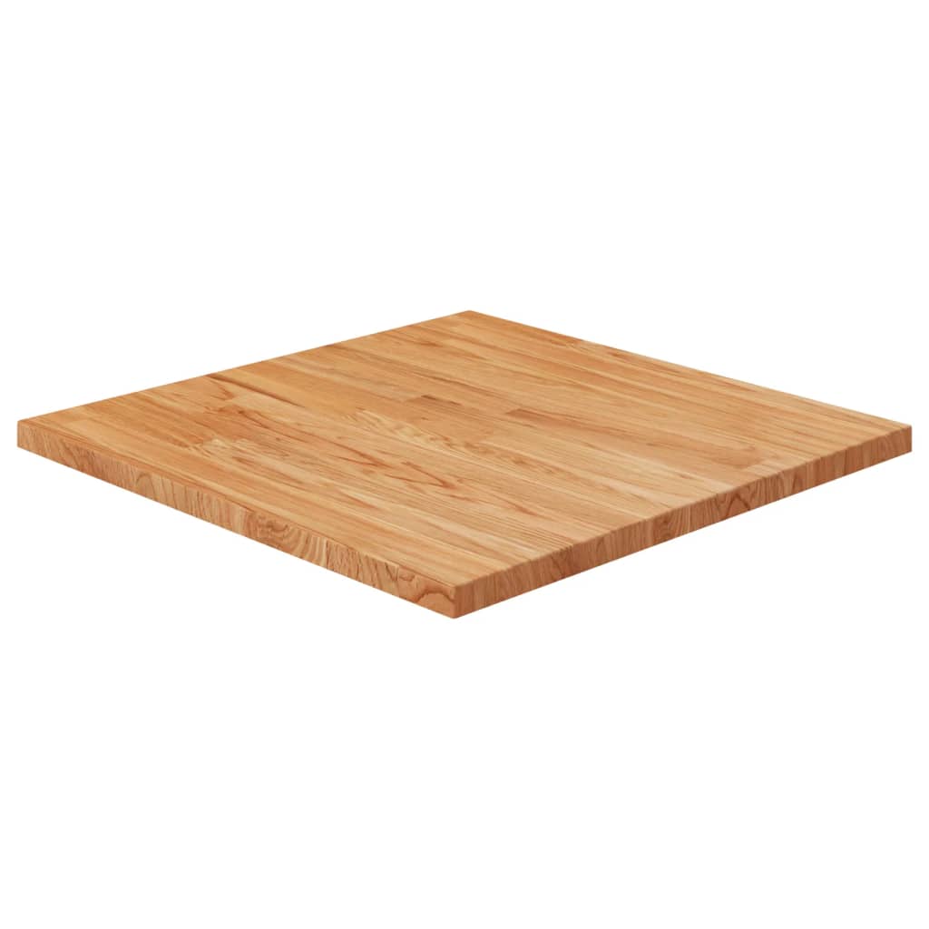 firkantet bordplade 60x60x1,5 cm ubehandlet massivt egetræ