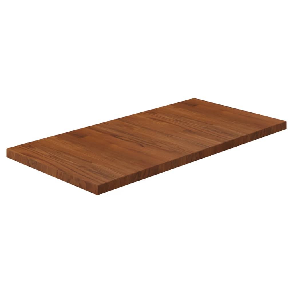bordplade til badeværelse 60x40x1,5 cm massivt træ mørkebrun