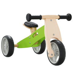 trehjulet cykel til børn 2-i-1 grøn