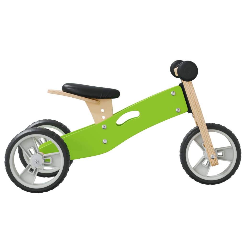 trehjulet cykel til børn 2-i-1 grøn