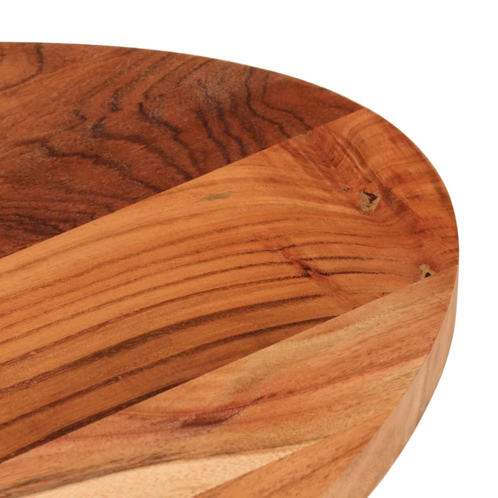bordplade 120x60x3,8 cm oval massivt akacietræ