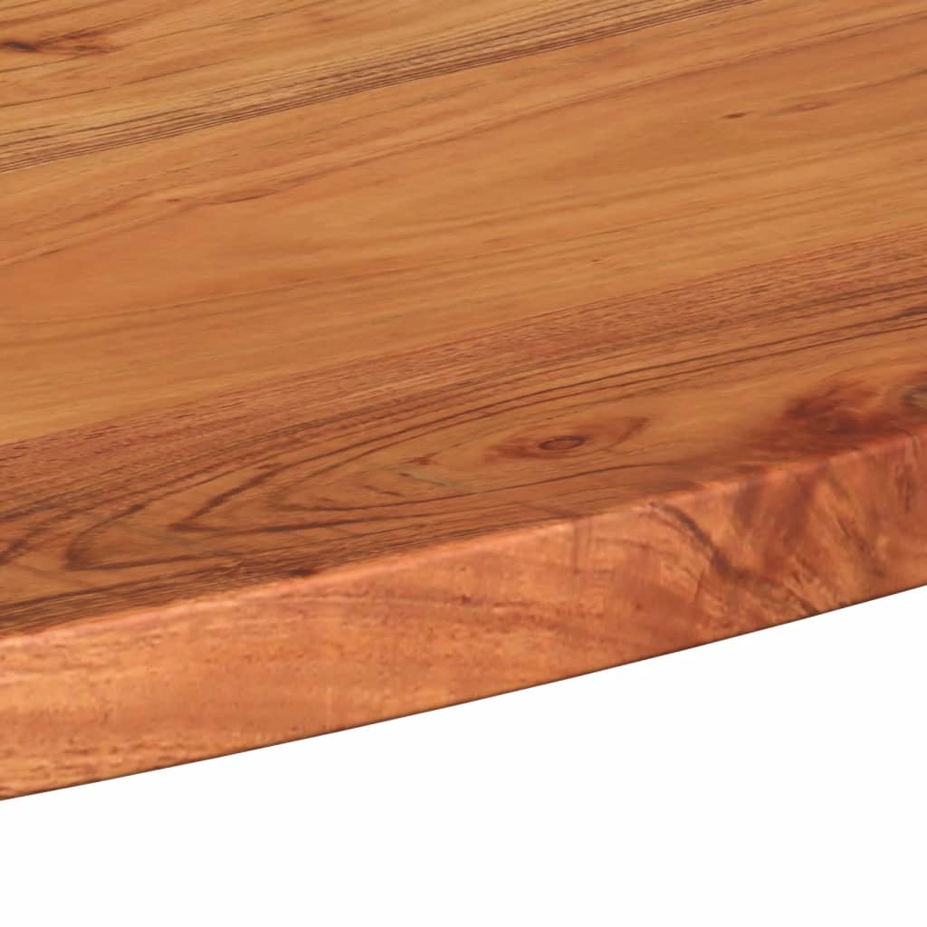 bordplade 120x60x3,8 cm oval massivt akacietræ