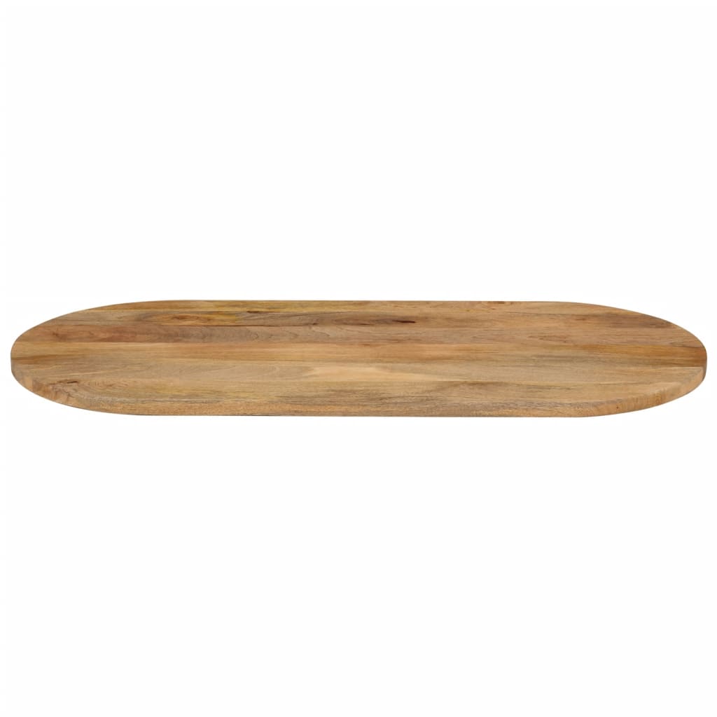 bordplade 100x50x3,8 cm oval massivt mangotræ