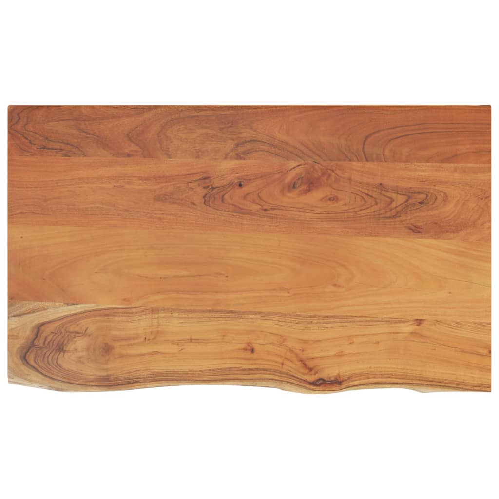 bordplade til badeværelse 110x60x2,5 cm rektangulær akacietræ