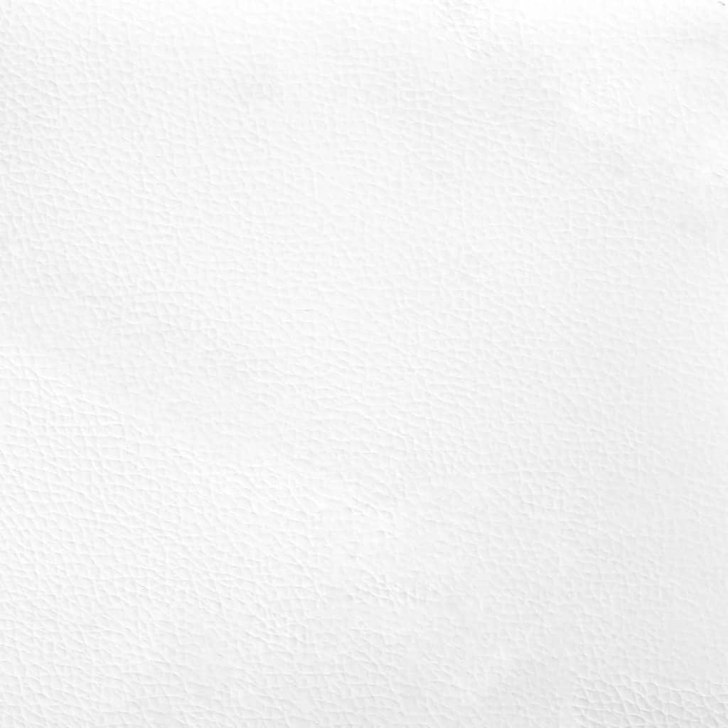 gavlpude 200 cm kunstlæder sort og hvid
