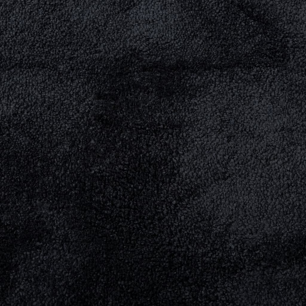 gulvtæppe OVIEDO 160x230 cm kort luv sort