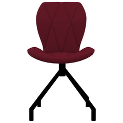 spisebordsstole 2 stk. kunstlæder rød