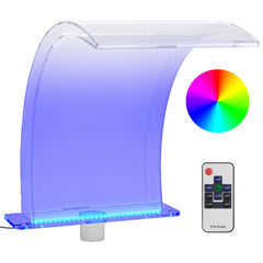 poolfontæne med RGB LED'er og tilslutningssæt 50 cm akryl