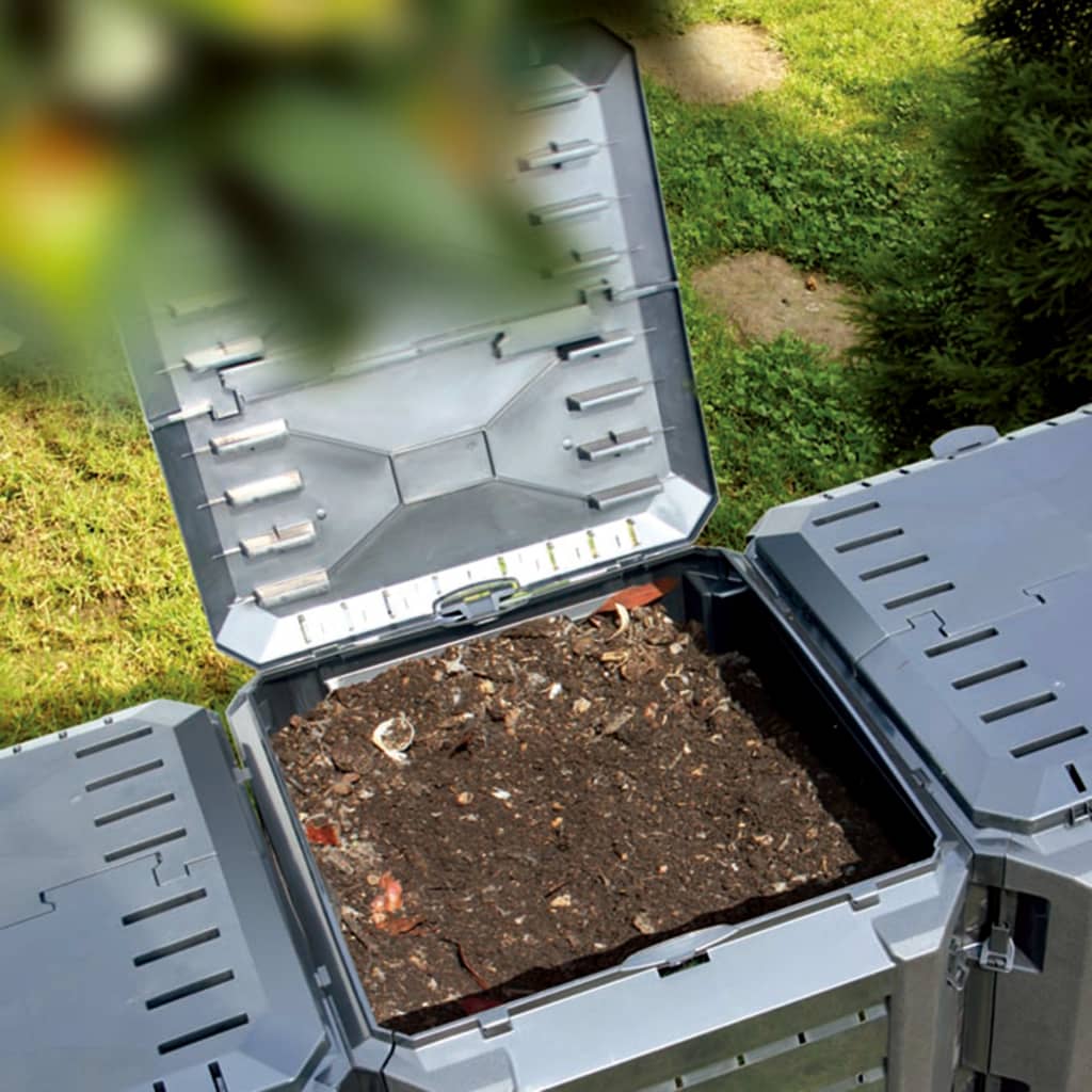 kompostbeholder 1600 l sort