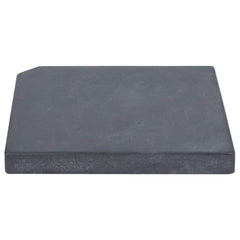 vægtplade til parasol granit 25 kg firkantet sort