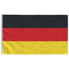Tyskland flag og flagstang 6,23 m aluminium