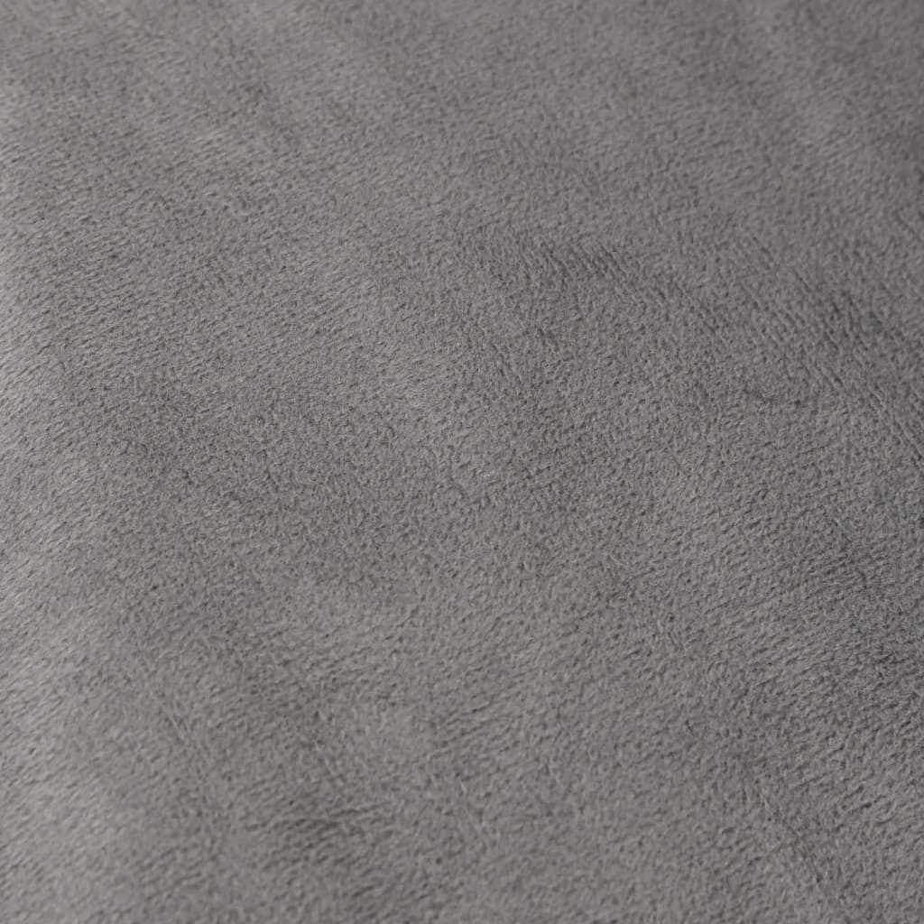 tyngdetæppe med betræk 152x203 cm 7 kg stof grå