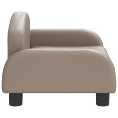 sofa til børn 50x40x30 cm kunstlæder sort