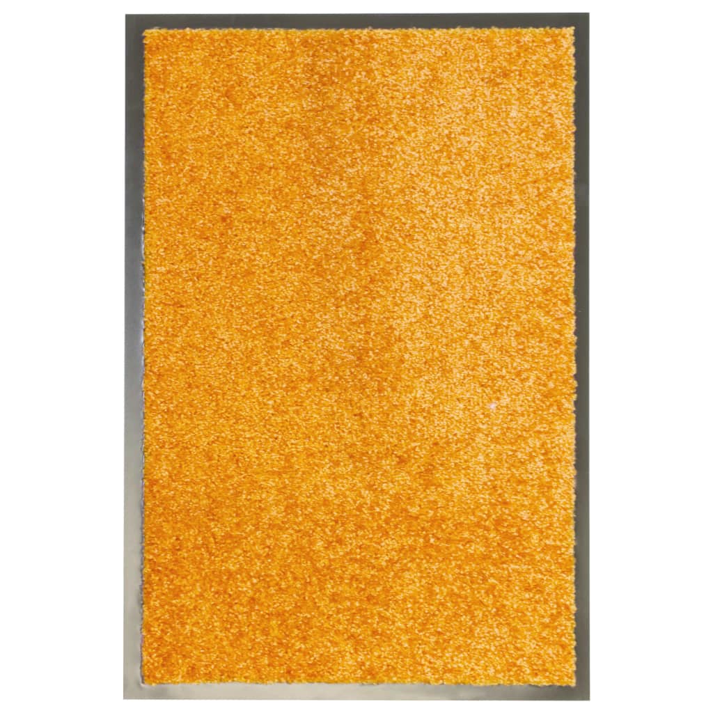vaskbar dørmåtte 120x180 cm orange