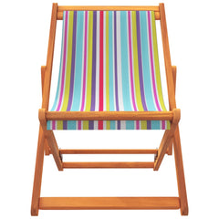 foldbare strandstole 2 stk. stof flerfarvet