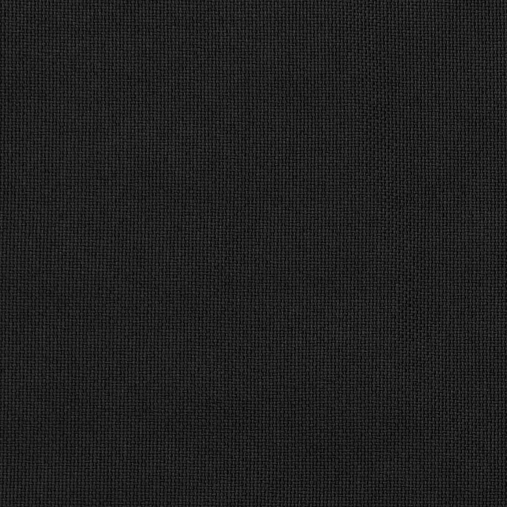 mørklægningsgardiner med kroge 2 stk. hør-look 140x225 cm sort