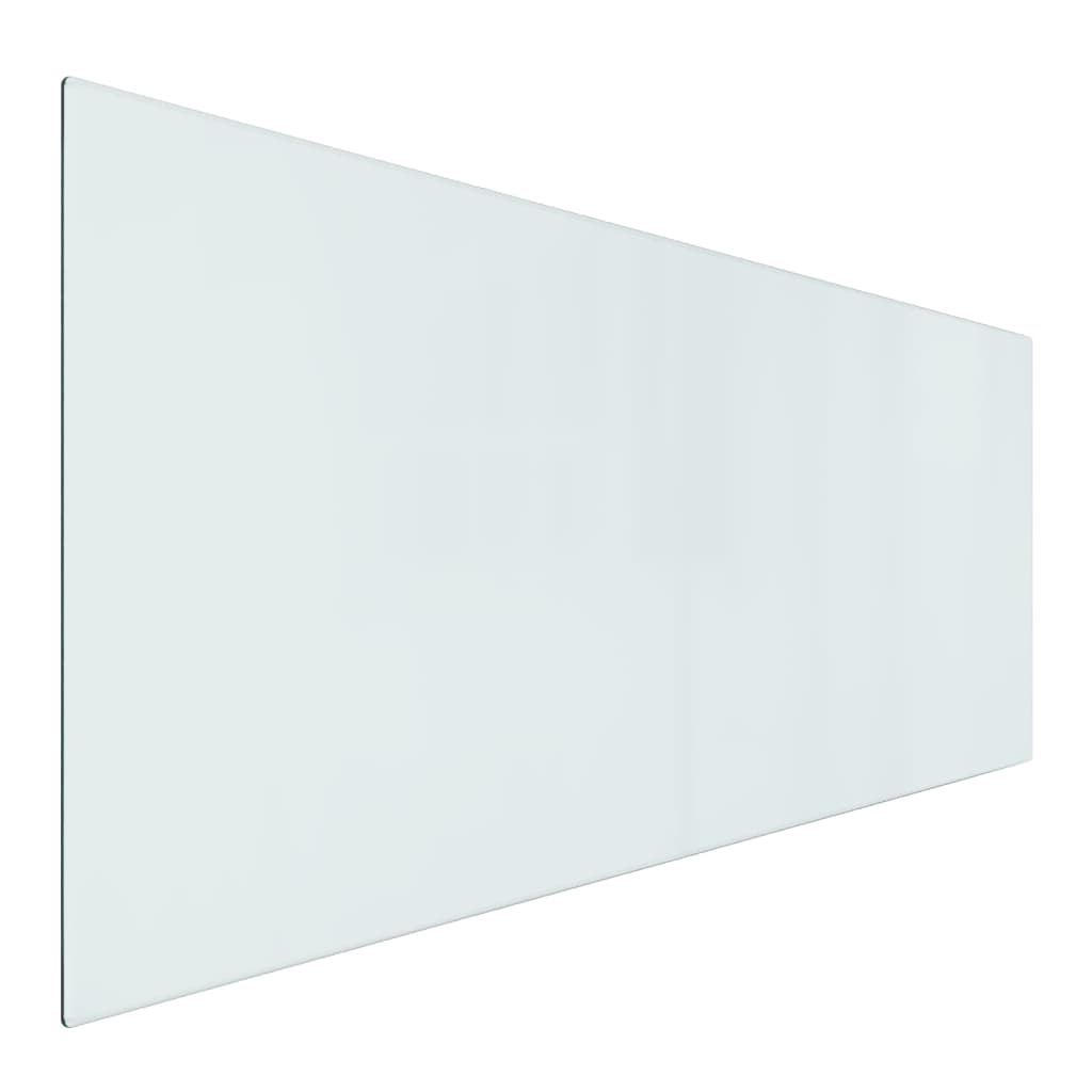 glasplade til pejs 100x60 cm rektangulær