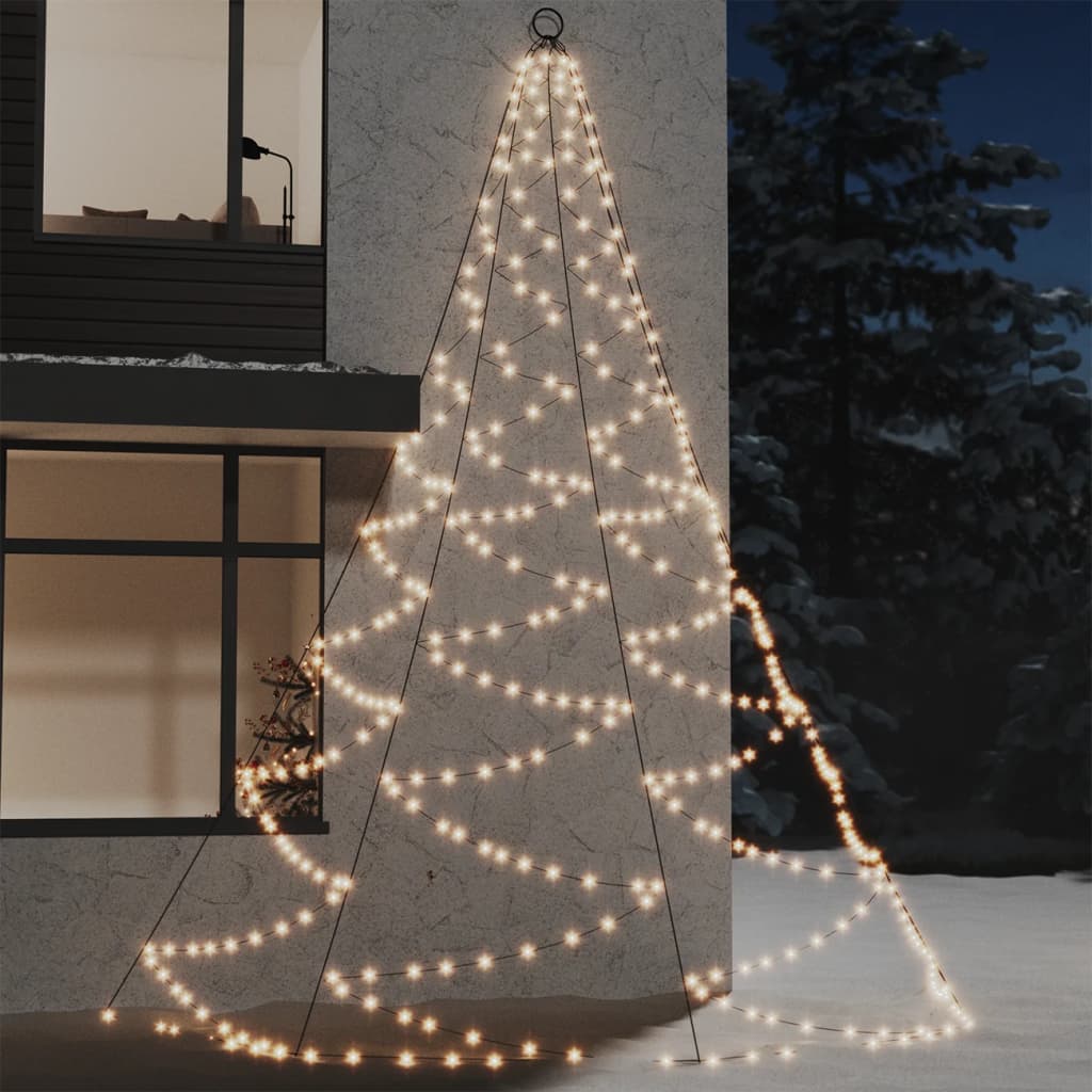 vægtræ med metalkrog 260 LED 3 m indendørs udendørs varm hvid