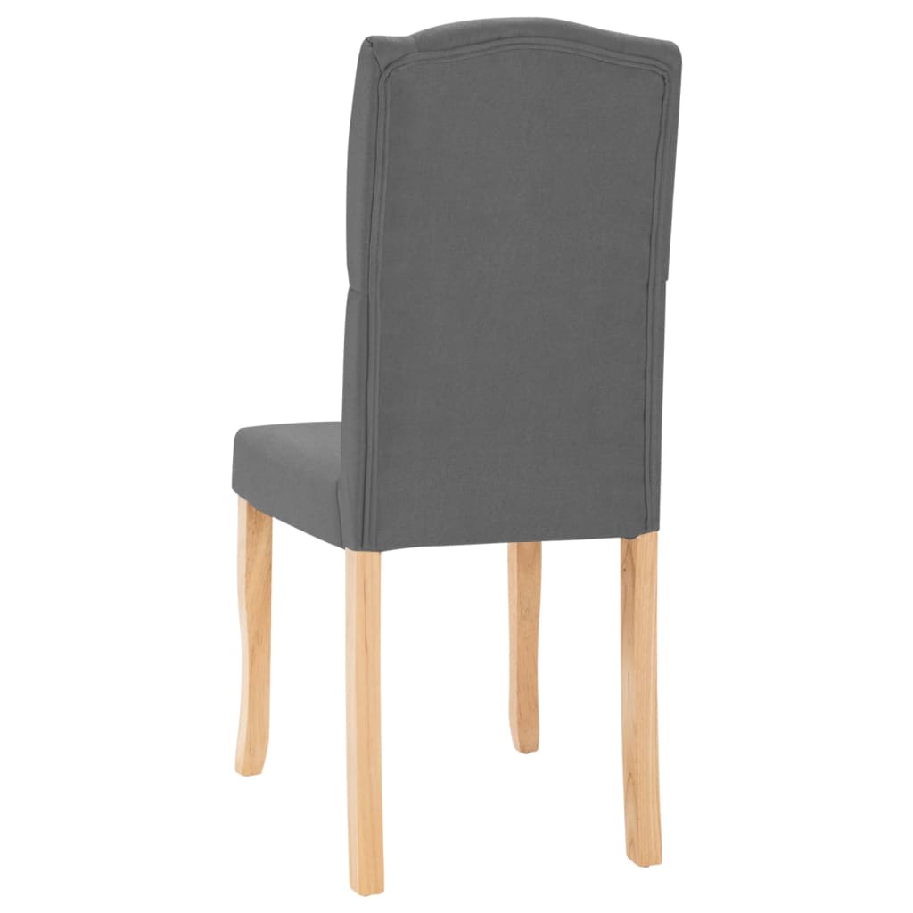 spisebordsstole 4 stk. stof mørkegrå