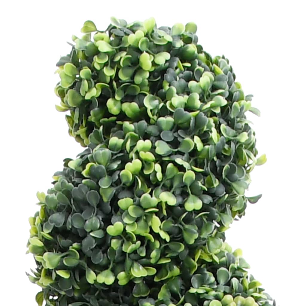 kunstig buksbom med krukke 100 cm spiralformet grøn