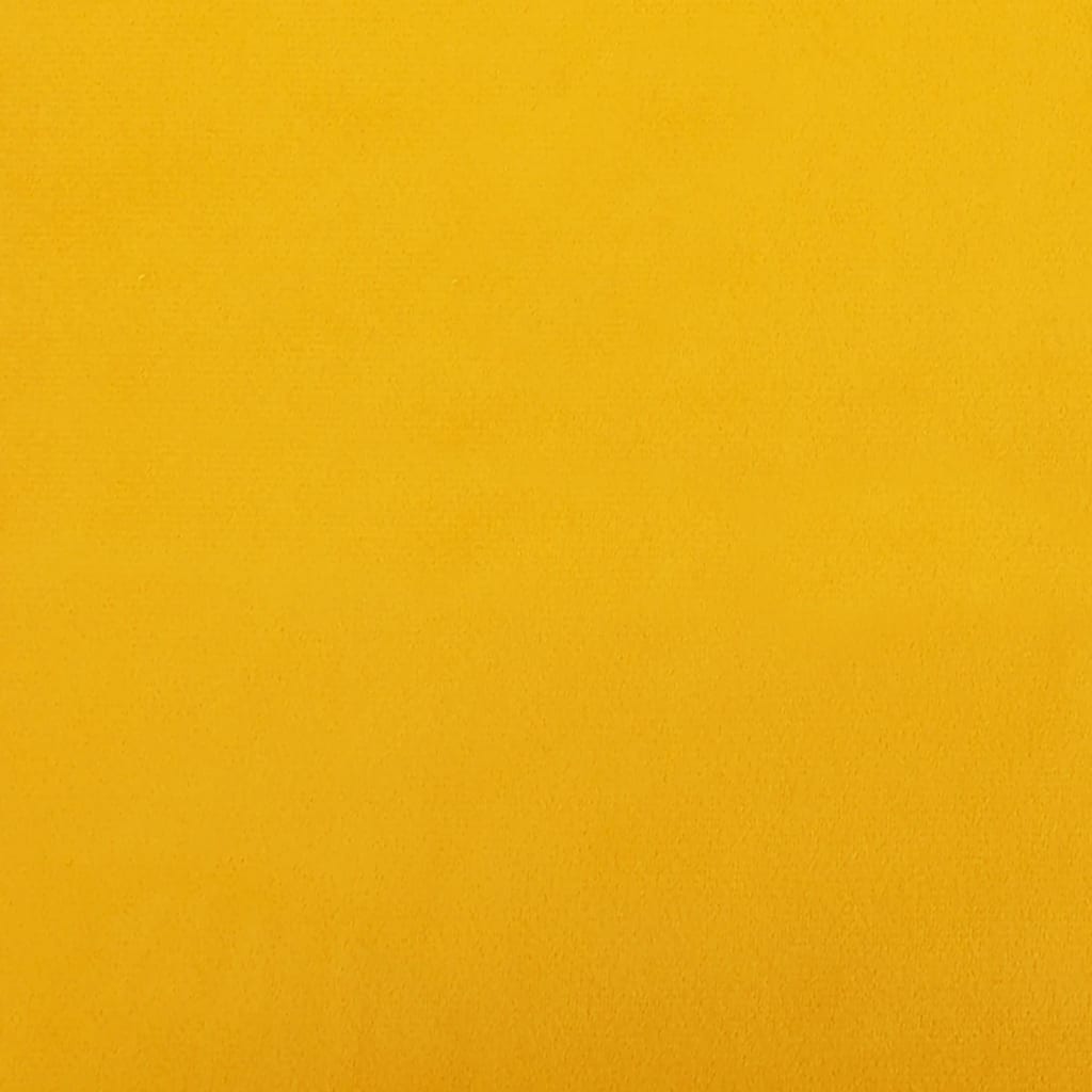 fodskammel 78x56x32 cm fløjl gul