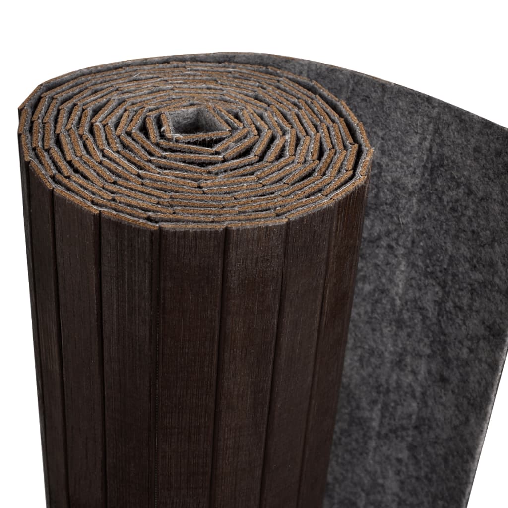 rumdeler bambus mørkebrun 250 x 165 cm