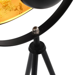 standerlampe E27 31 cm sort og guld