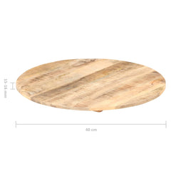 bordplade 15-16 mm rund 40 cm massivt mangotræ